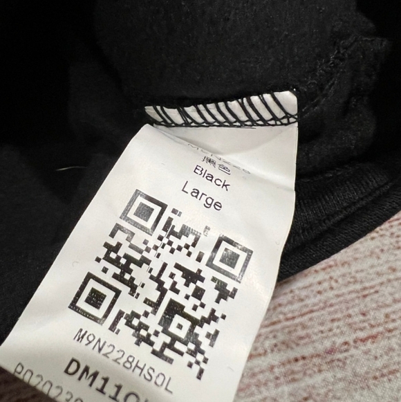 Nwot Black Mock Neck Full Zip Fleece Sweatshirt Jacket Large - Picture 7 of 9